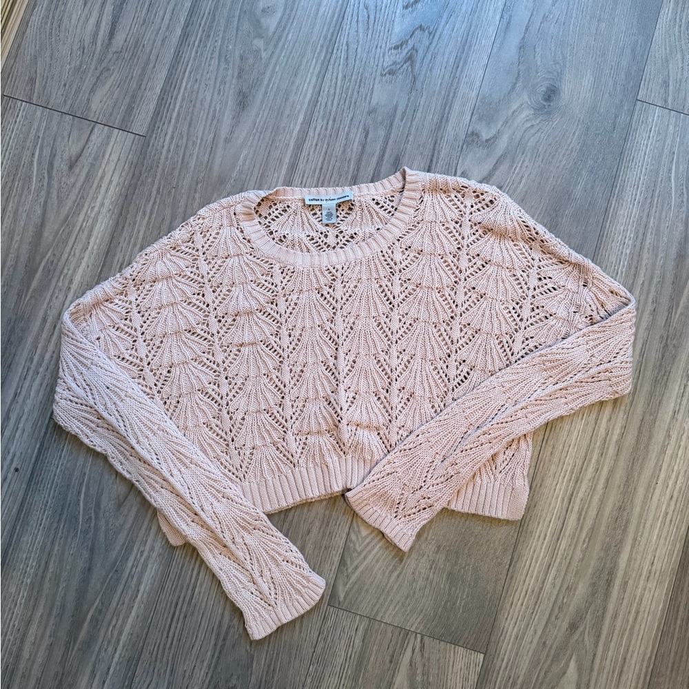Pink Knit Sweater | Cotton by Autumn Cashmere | 100% Cotton